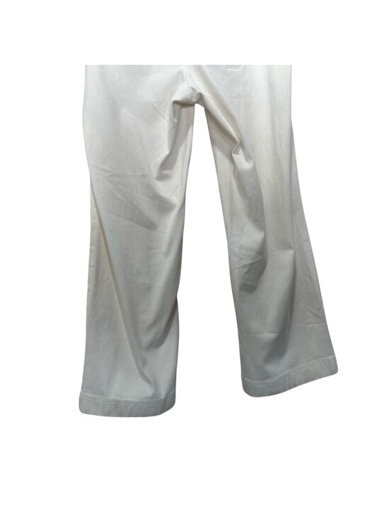 Talbot Wide Leg Trousers Jean Womens 16W White Relaxed High Rise Stretch Preppy - Picture 14 of 14